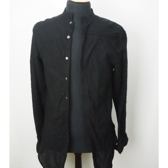 John Varvatos Sportshirt Wing Collar Shaped Front Shirt Sweater Sz M Brand NEW